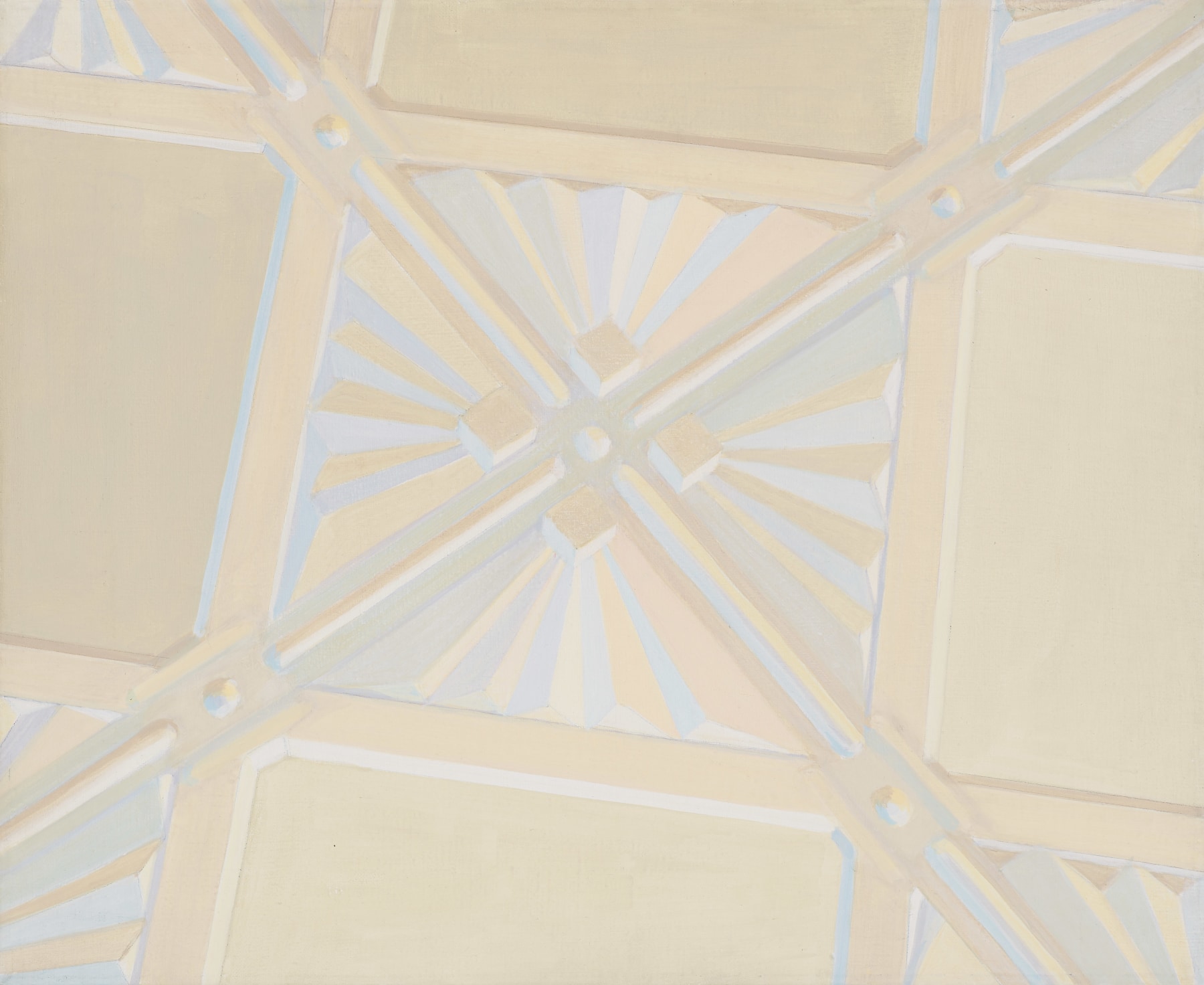 Detail of Ceiling, 1969. Acrylic on canvas 18 x 22 inches