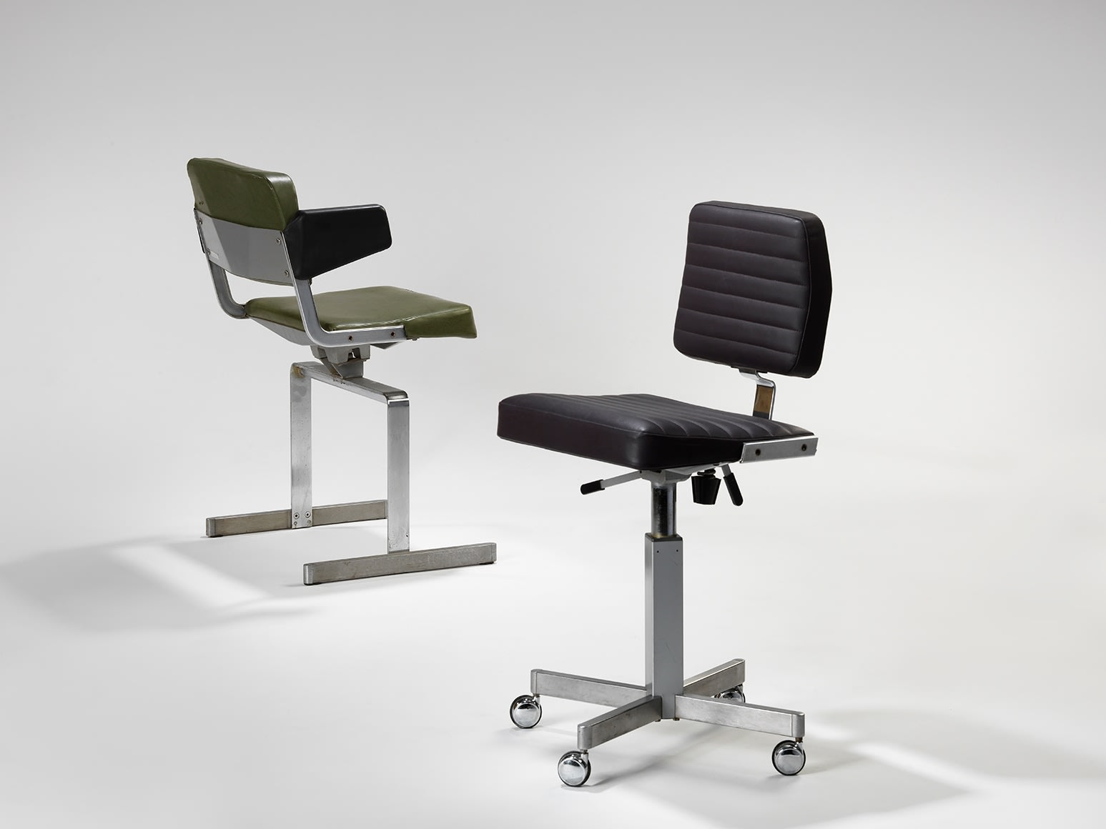 Orly Club Chair (left) &amp;amp; Orly Matic Chair (right)