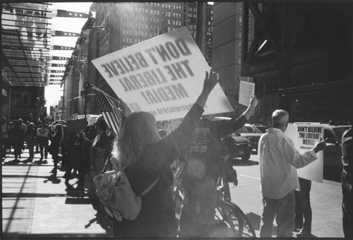 Media protest, Midtown, October 17, 2010