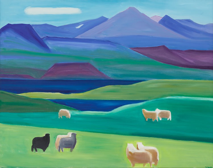 Mountain and Sheep