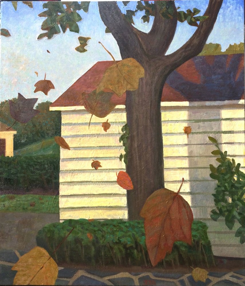 Chatwood Garage and Falling Leaves, 2016