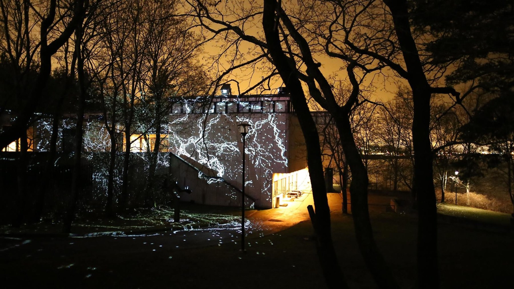 Charles Sandison's installation The Nature of Light illuminates the Sara Hild&eacute;n Art Museum