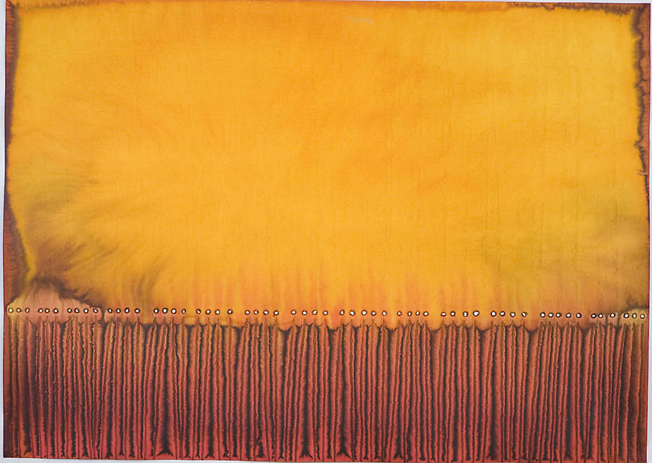Utsava II, 2007, Ink and dye on paper, 39 x 55&quot;