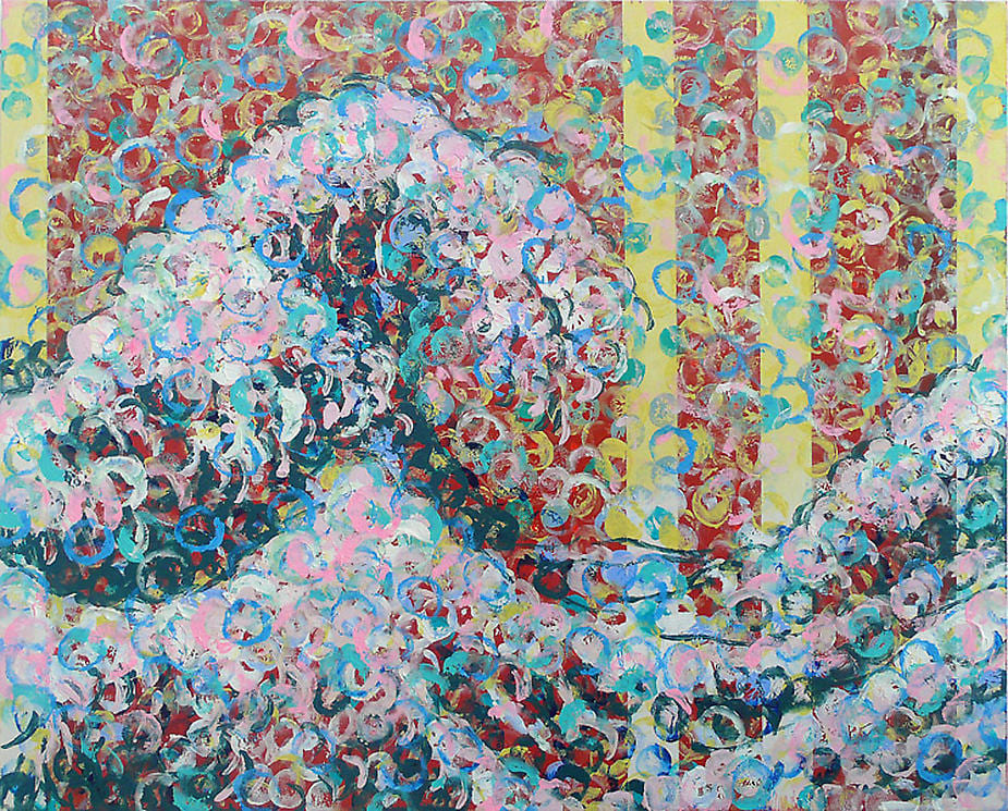 Stefan Ssyskor, Wave, 2008, acrylic on canvas, 15 x 12&quot;