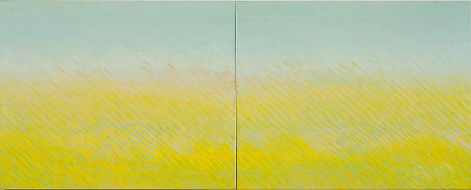 Latitude, 2007, oil on canvas, 48 x 120 inches