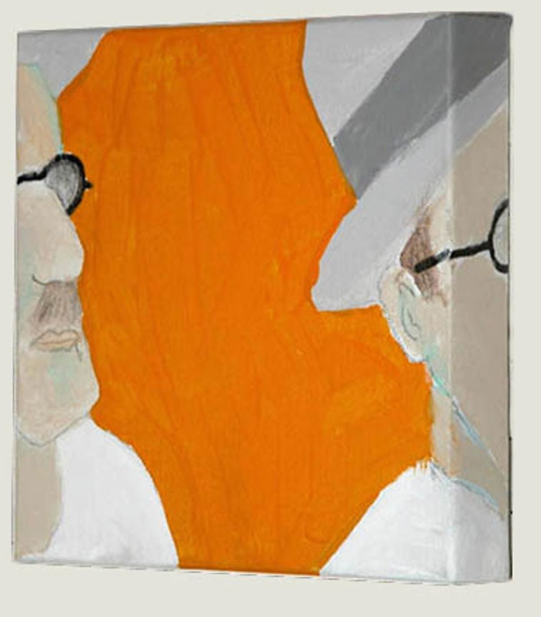 Susan Weil, Dawn, 2002-2003, Oil on linen, 8 x 8 x 1.5&quot;
