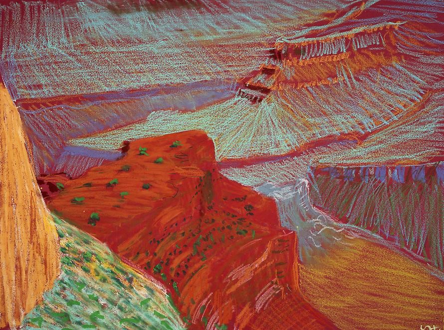 Study for a Closer Grand Canyon VI, from Pima Point, 1998