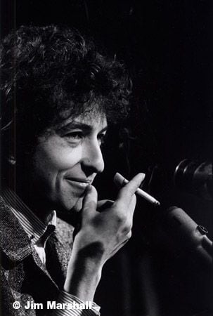 Bob Dylan (Close-Up with a Cigarette), 1965, 14 x 11 Silver Gelatin Photograph