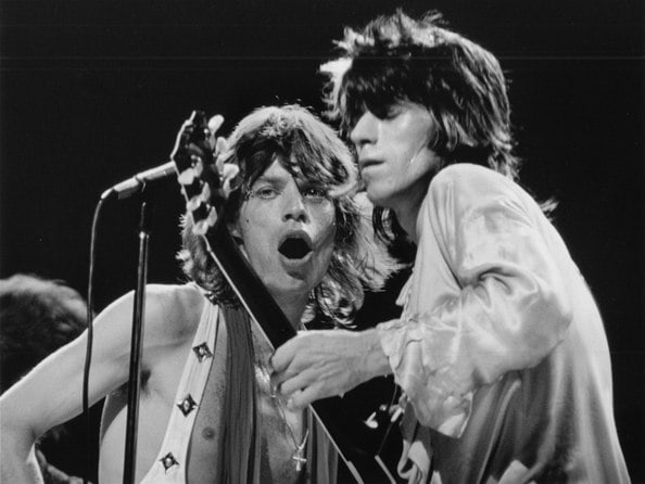 Rolling Stones, Mick &amp;amp; Keith, New York City, 1972, Silver Gelatin Photograph
