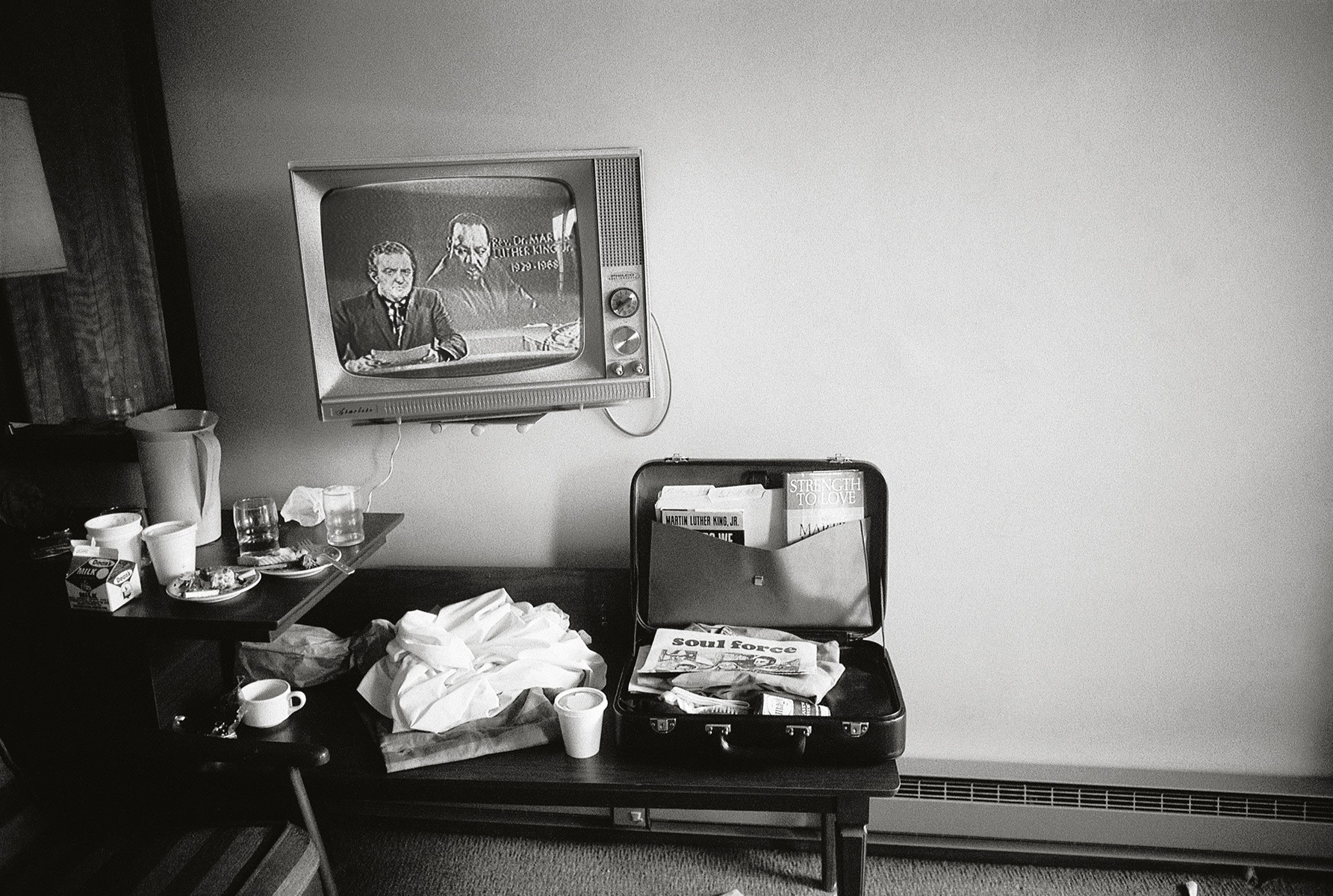 Martin Luther King Jr,&#039;s Motel Room Hours After He Was Shot, Memphis, Tennessee, 1968, 16 x 20 Inches, Silver Gelatin Photograph, Edition of 25