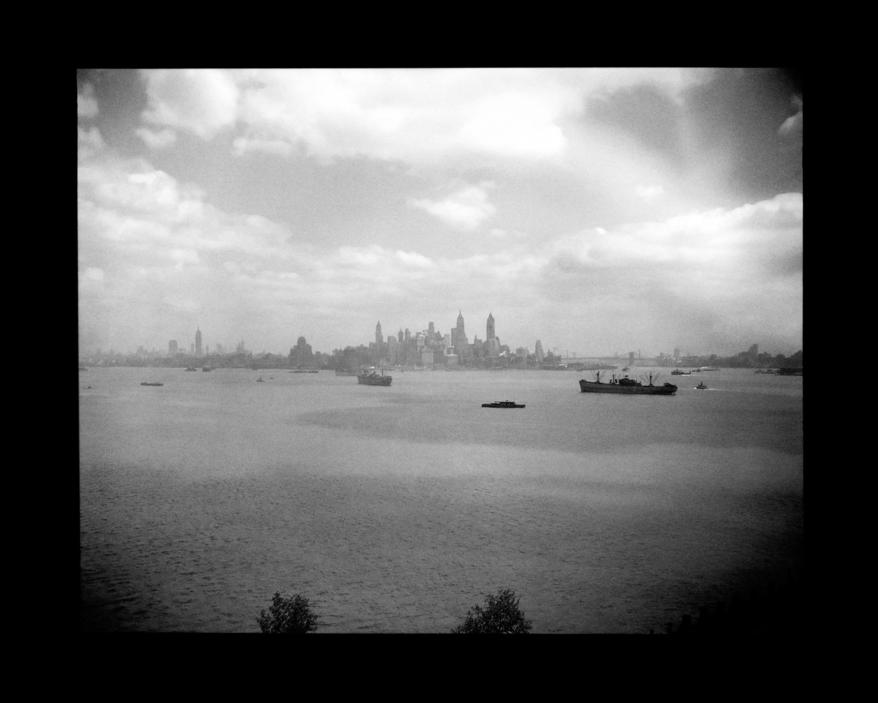 N.Y. Harbor, 1947, Silver Gelatin Photograph
