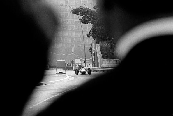 Race View Over Spectator&#039;s Shoulder, Monaco, 1962