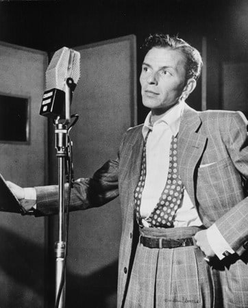 Portrait of Frank Sinatra, Liederkrantz Hall, New York, NY, c. 1947, 20 x 16 Silver Gelatin Photograph