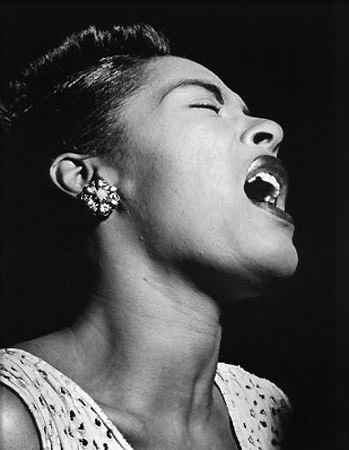 Portrait of Billie Holiday, Downbeat, New York, NY, c. February 1947, 20 x 16 Silver Gelatin Photograph