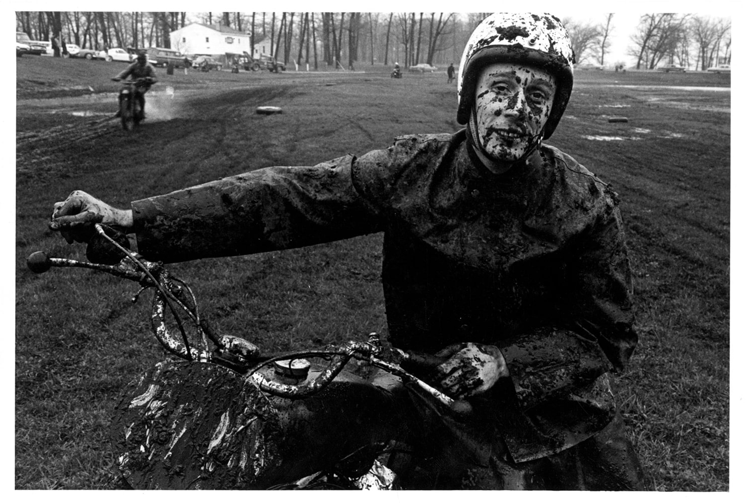 Copyright Danny Lyon / Magnum Photos, Racer, Shererville, Indiana, from The Bikeriders, 1965