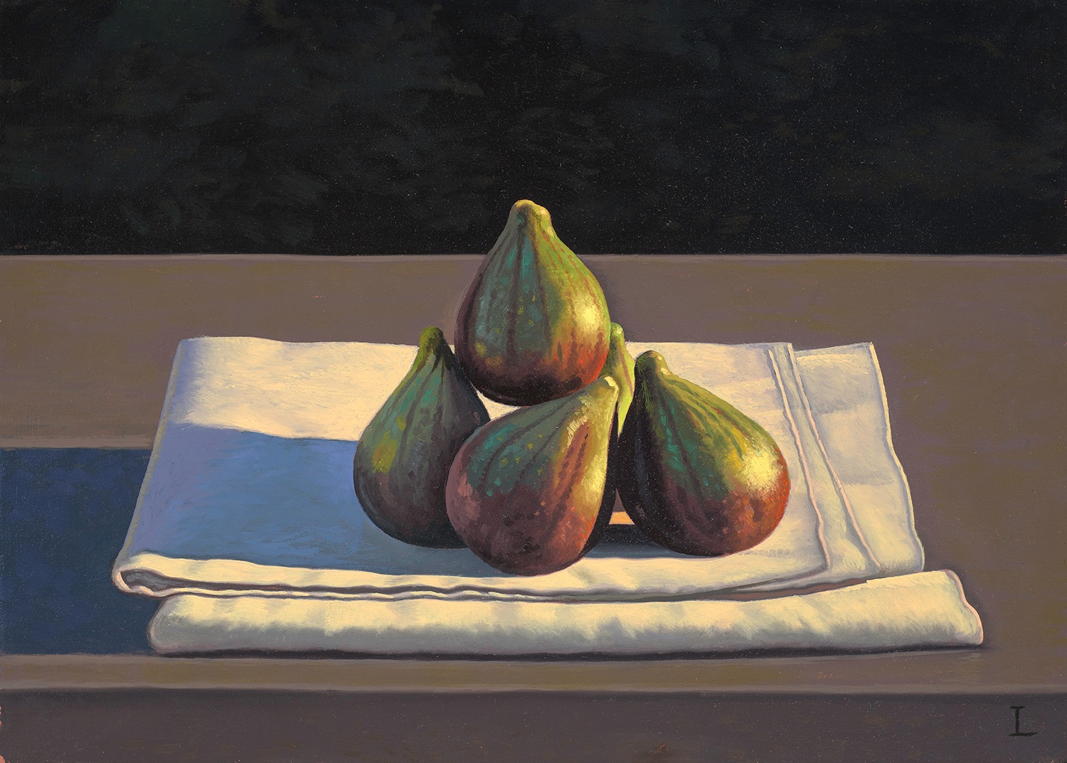 David Ligare (b. 1945), Still Life with Figs on Cloth, 2014