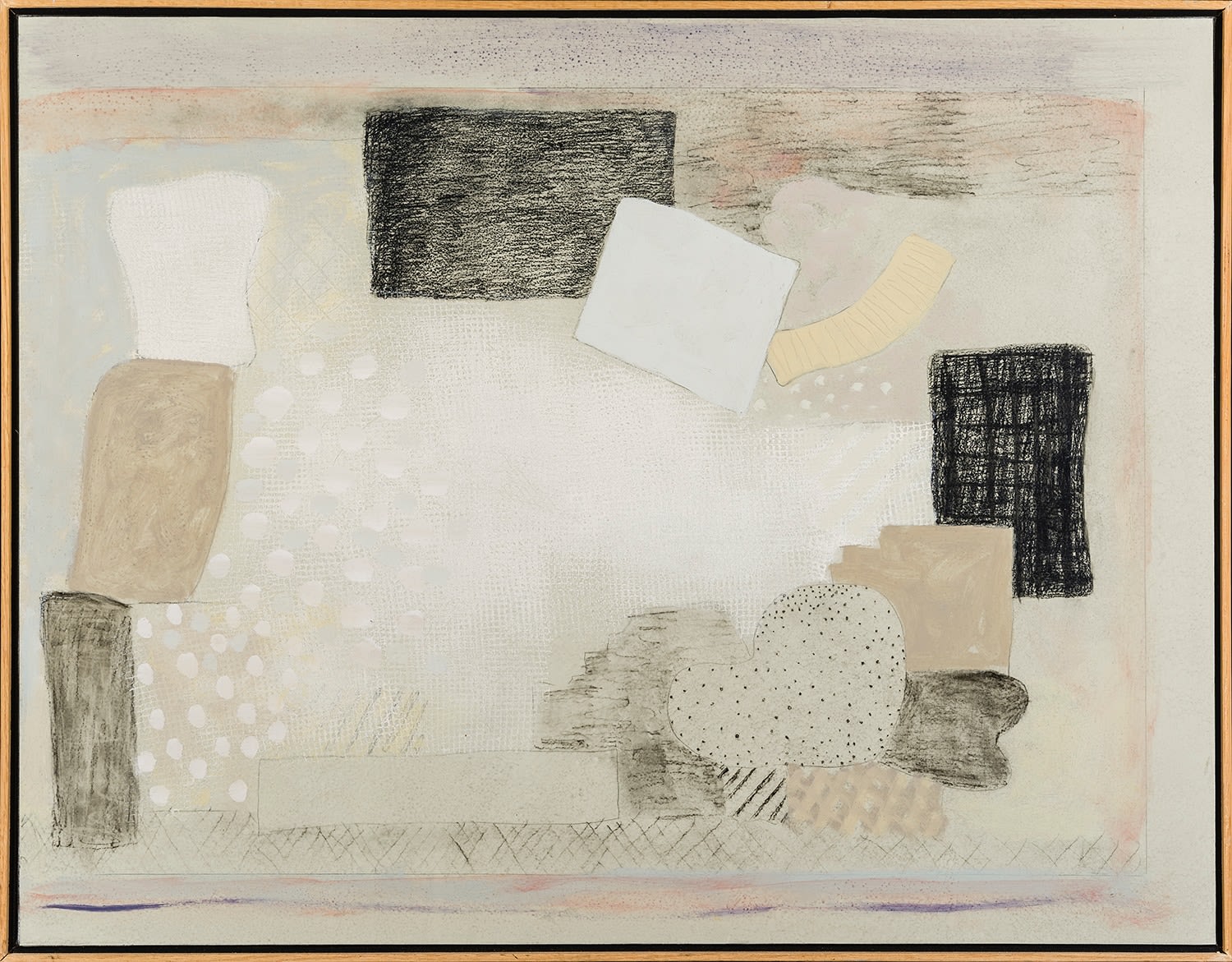 Untitled, 1997 Acrylic and graphite on paper mounted on canvas, 27 x 35 in.