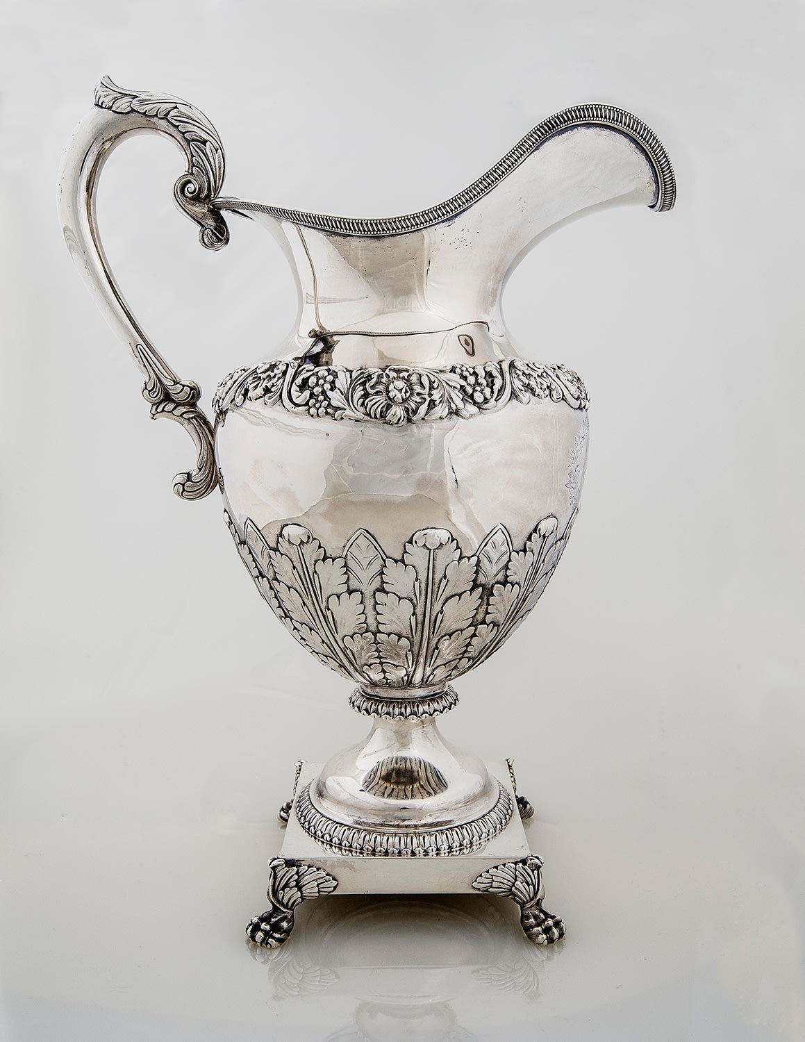 Monumental Ewer with Presentation Inscription to Mrs. John S. Barbour, 1832