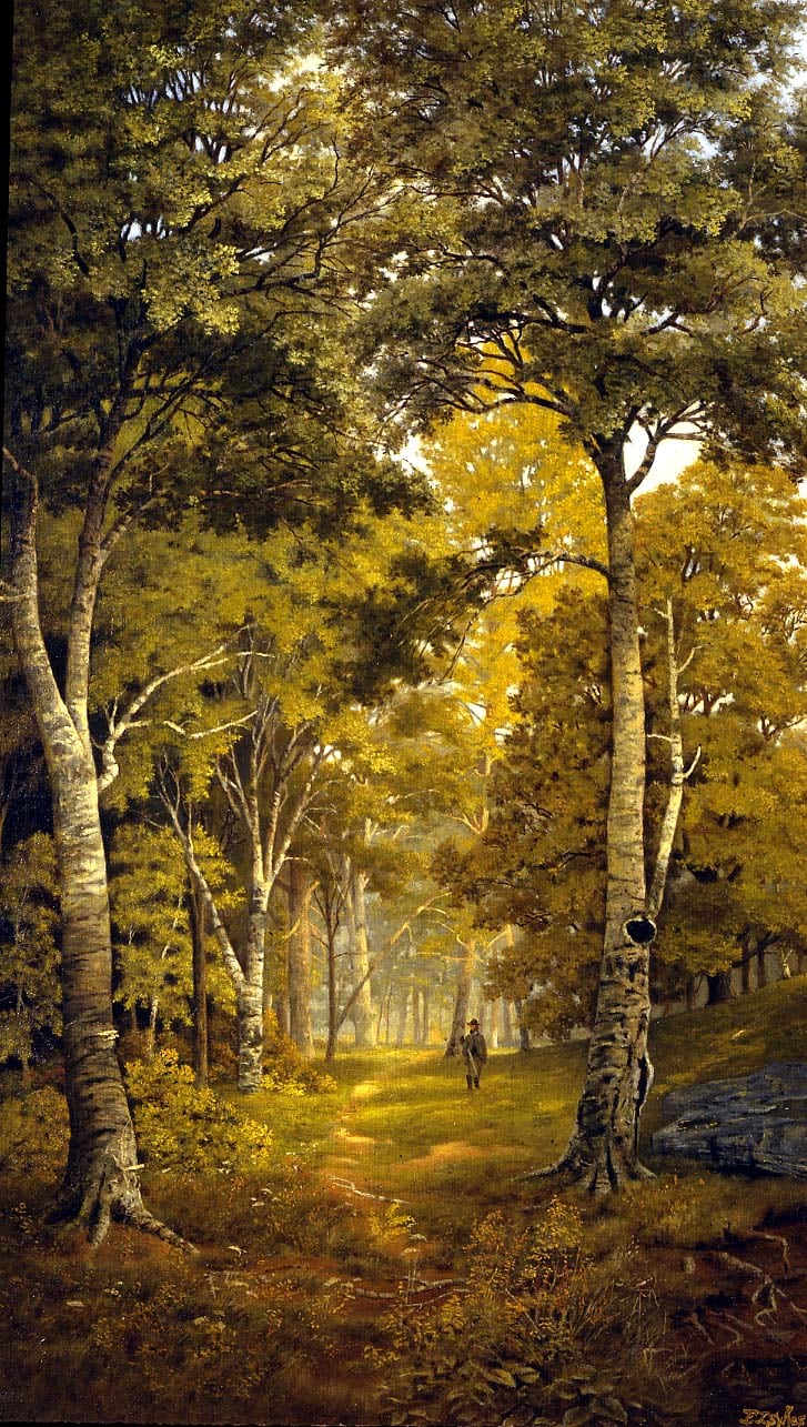 Hunter in the Woods, about 1891