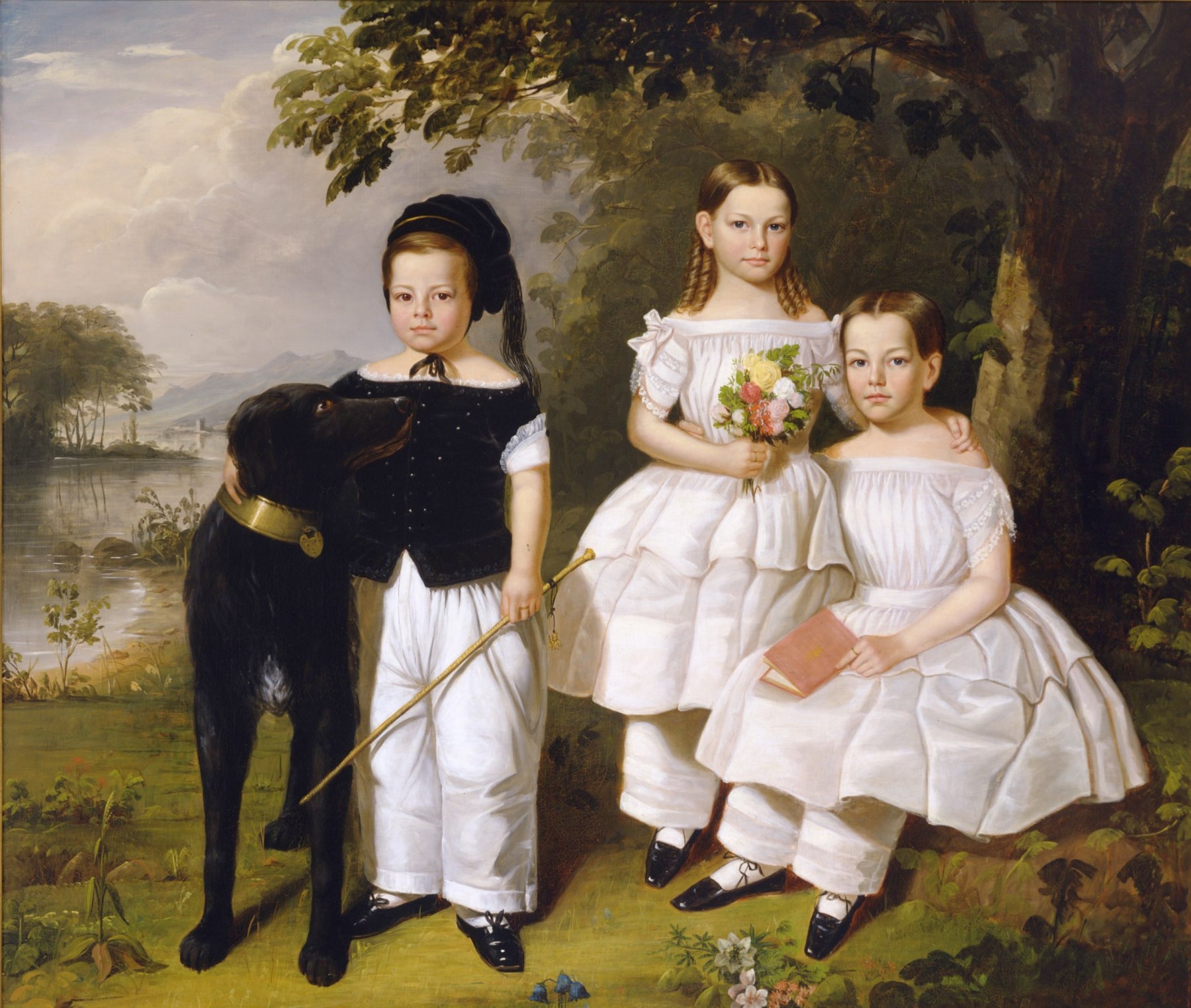 William R. Hamilton (1795-1879), The Three Odell Children, Newburgh, New York, about 1846-52