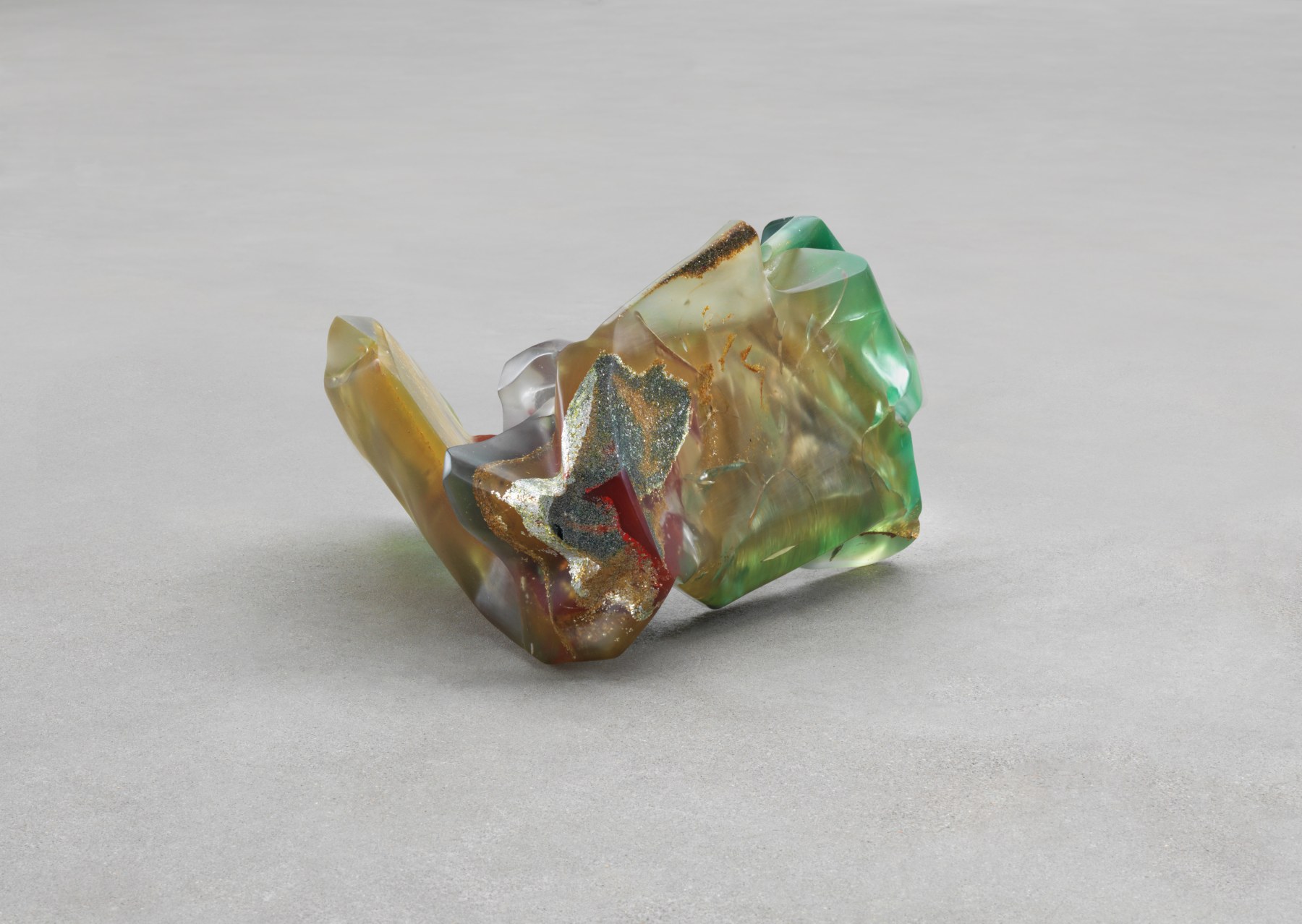 Bennington II, 1970, Polyester resin, milled glass, plaster, glitter, and dry pigment