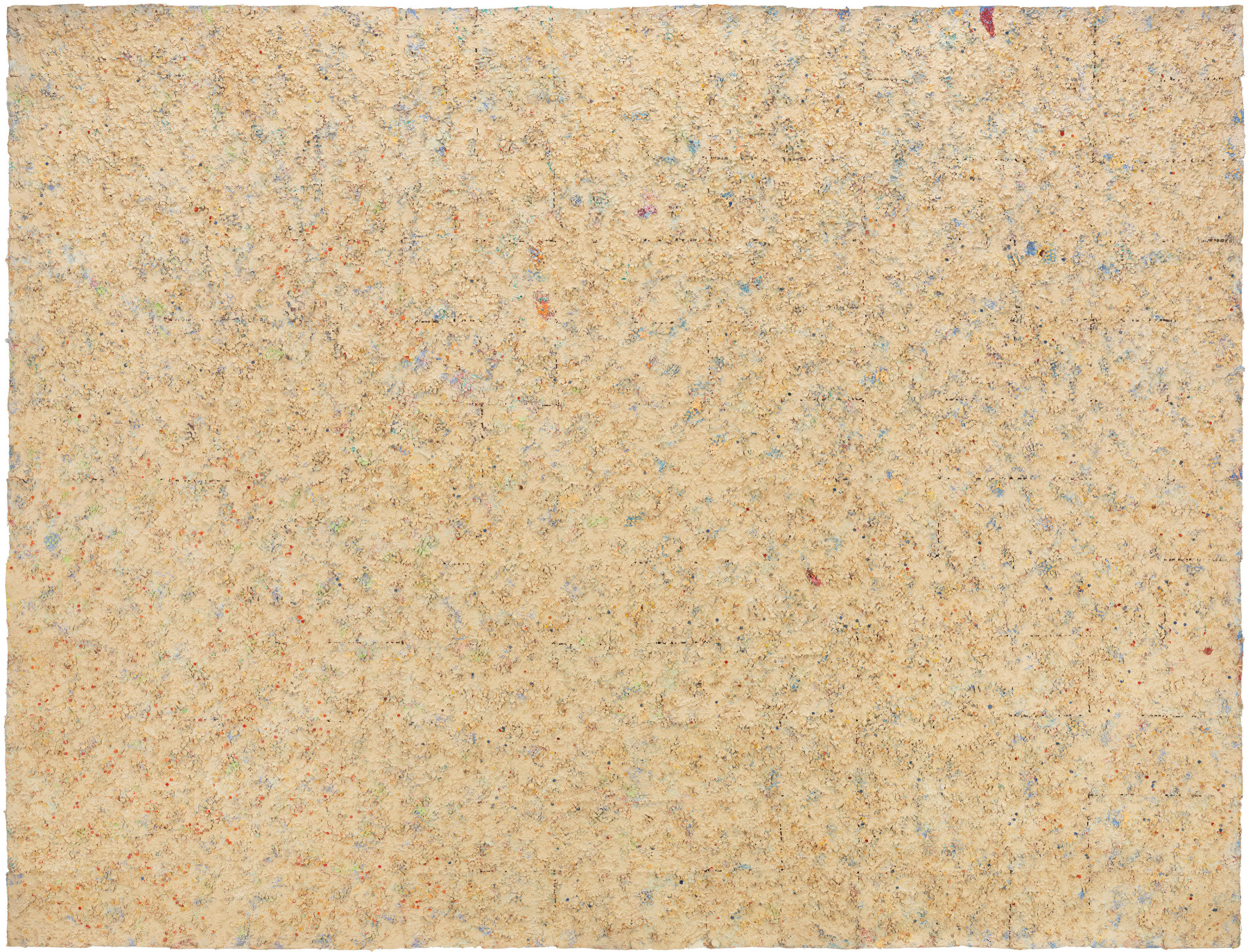 Howardena Pindell, Untitled #20 (Dutch Wives Circled and Squared), 1978