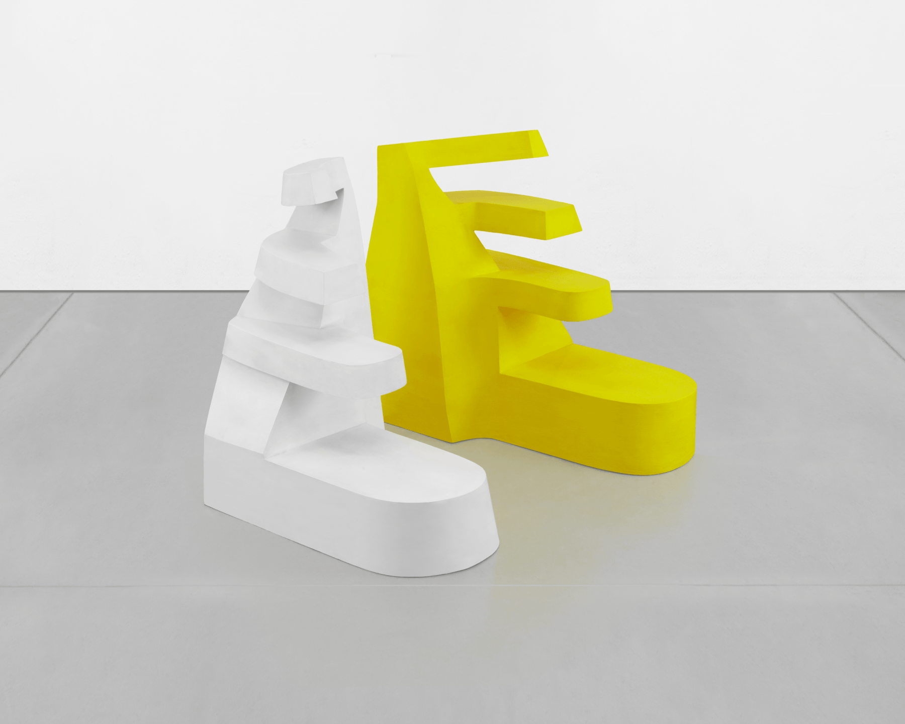 Yellow and White, 1967, Acrylic on wood
