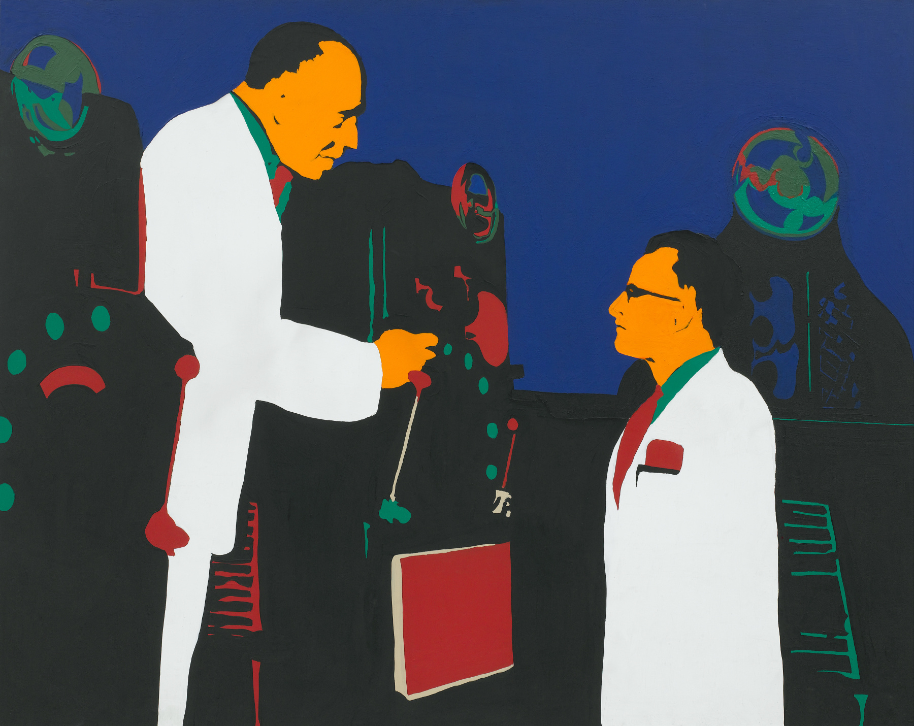 Rosalyn Drexler The Lesson (Men and Machines), 1962