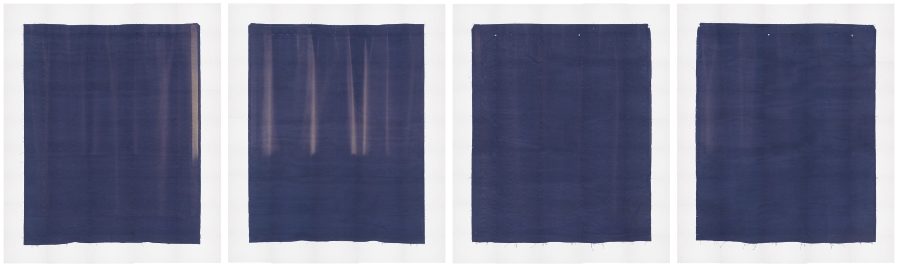 Photographs of Both Sides of 2 Pieces of Fabric I&rsquo;ve Had For a Long Time, 2008, Digital pigment prints