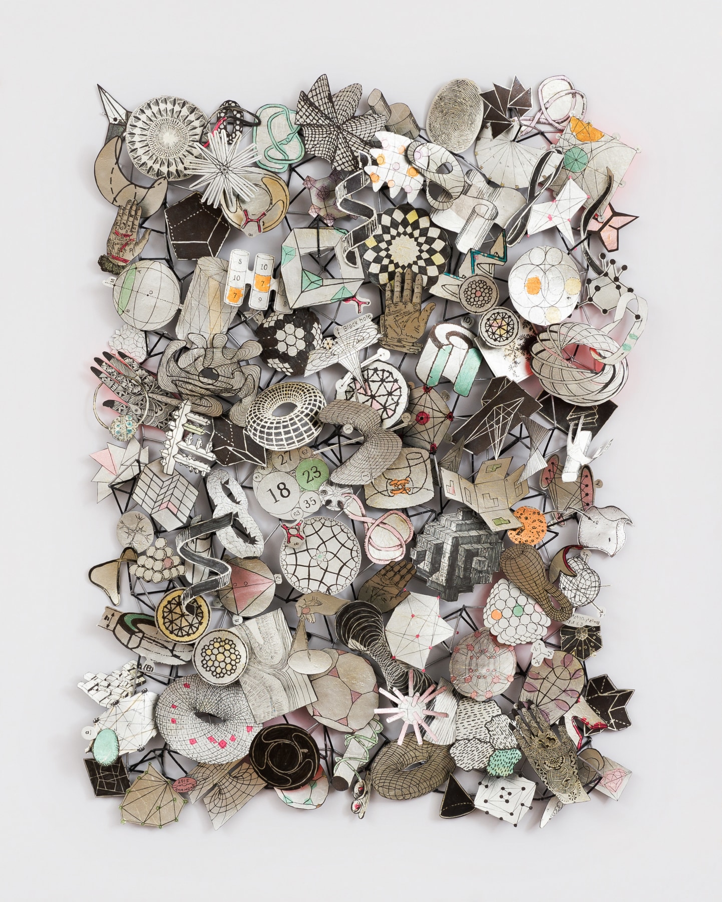 Jane Hammond Results of a Search (Eight Hands),&nbsp;2015