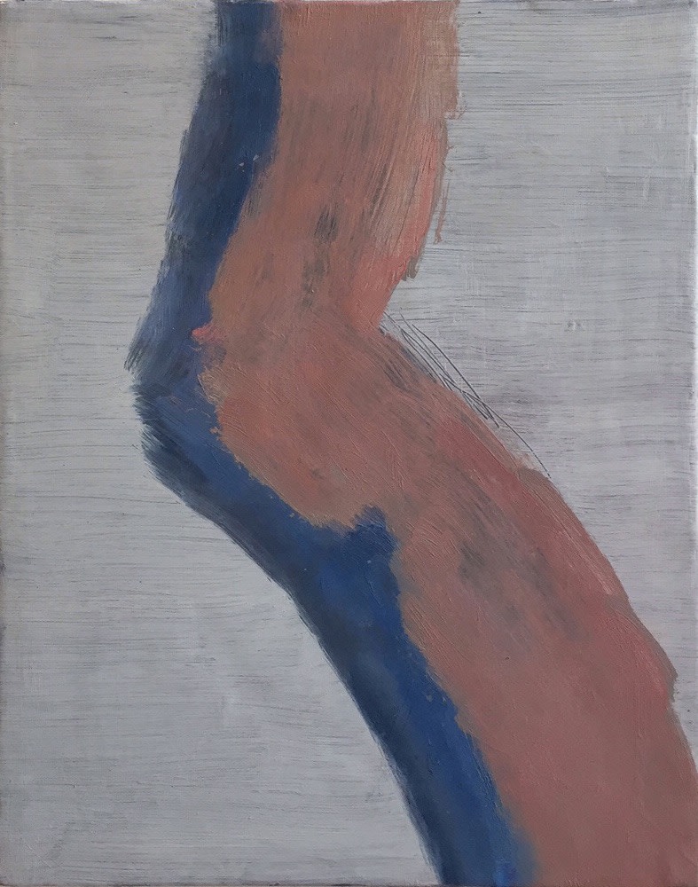 An Hoang, Untitled (bend), oil on canvas, 10 x 8 inches, paintings