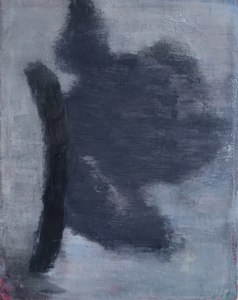 An Hoang, Untitled (shadow II), 2015, oil on canvas, 10 x 8 inches, paintings