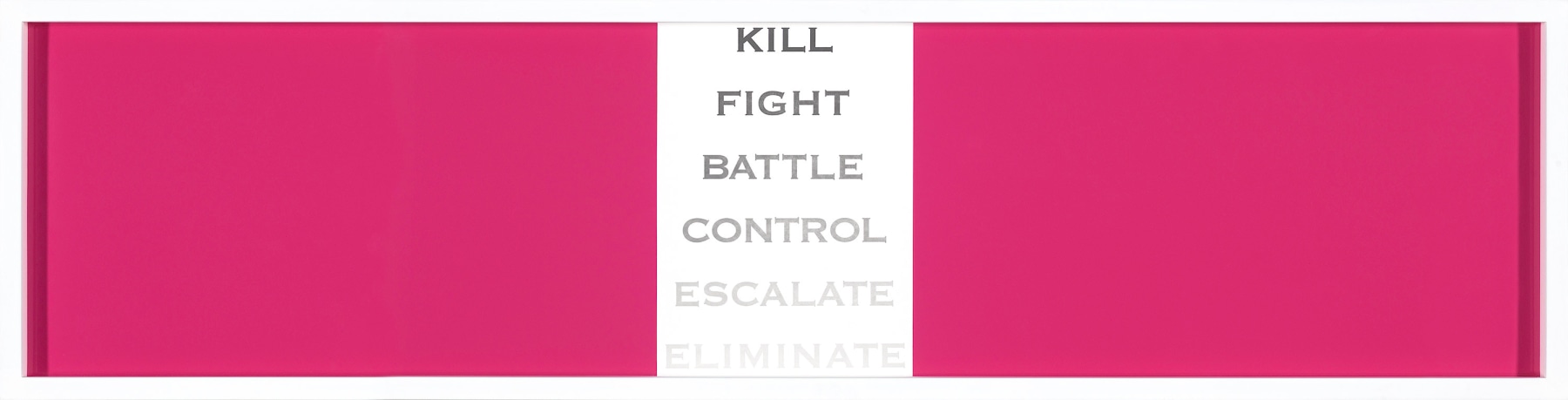 Long magenta rectangle with text in the center.