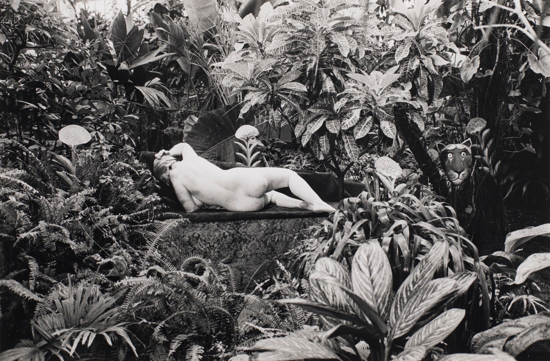 Edouard Boubat (1923-1999)  Jardin des Plantes, Paris Hommage au Douanier Rousseau, 1980  Gelatin silver print  12 x 16 inches (paper)