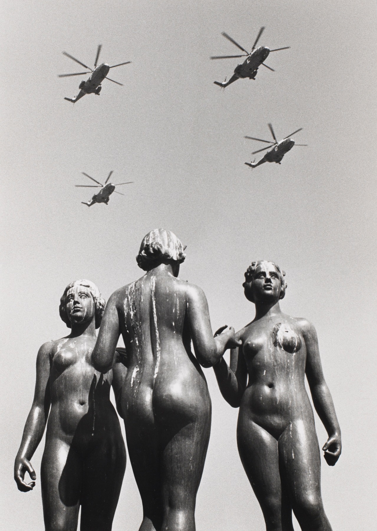 Robert Doisneau (1912-1994)  Helicopters, 1972, printed 1984  Gelatin silver print  16 x 12 inches (paper), black and white photography