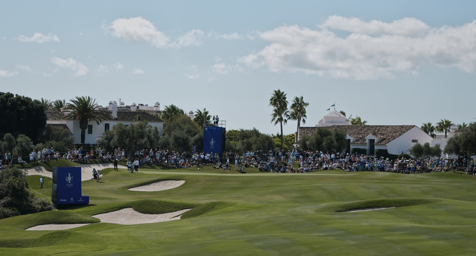 The 9th hole at Finca Cortesin during the 2023 Solheim Cup