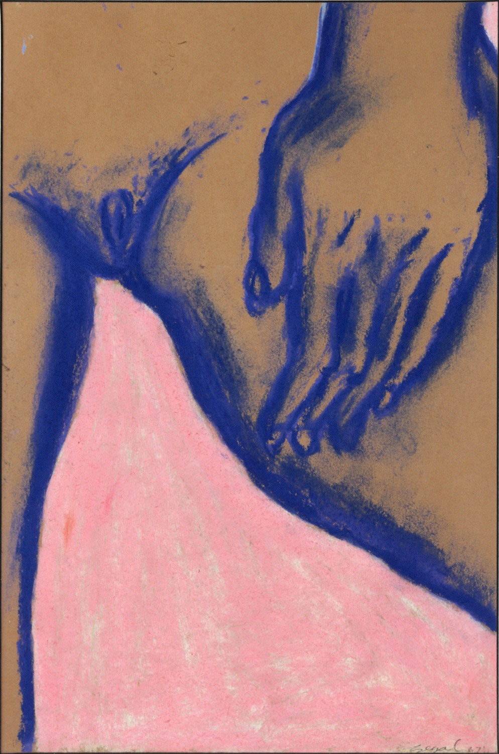 George Segal, Untitled (Hand on Thigh), 1964    Pastel on paper 18 x 12 inches