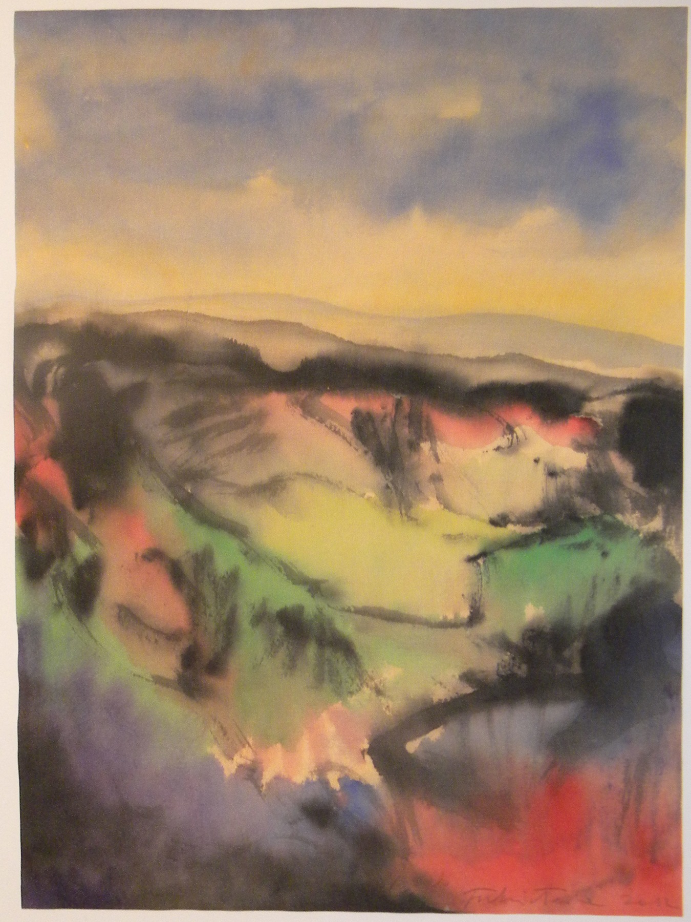 Fulvio Testa, Untitled 12, 2012    Watercolor on paper 15 3/4 x 12 1/4 inches