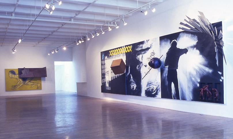 &quot;Steel Angels: Part I,&quot; installation view, 1986. Metro Pictures, New York.