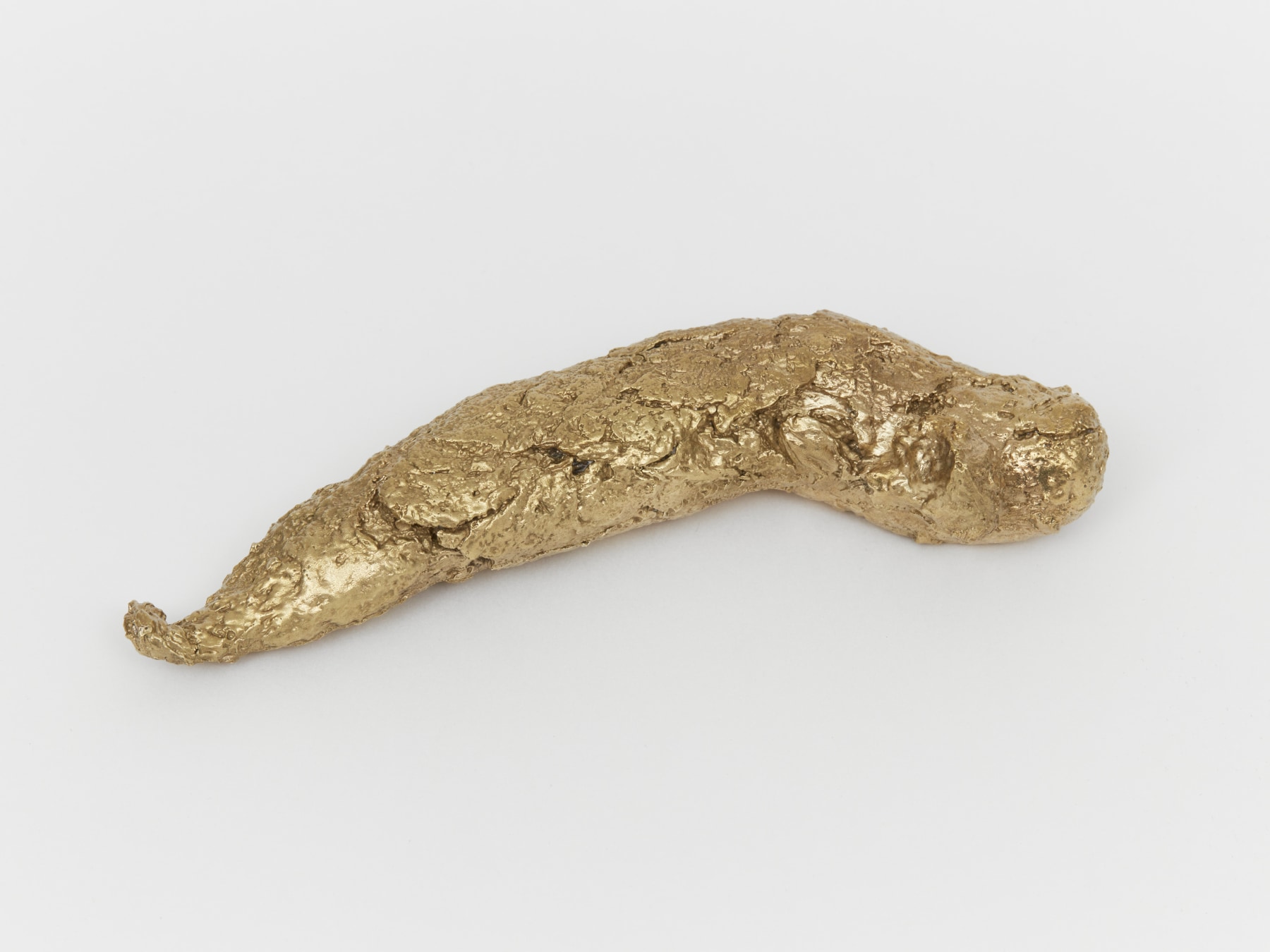 A piece of brass casted excrement. 