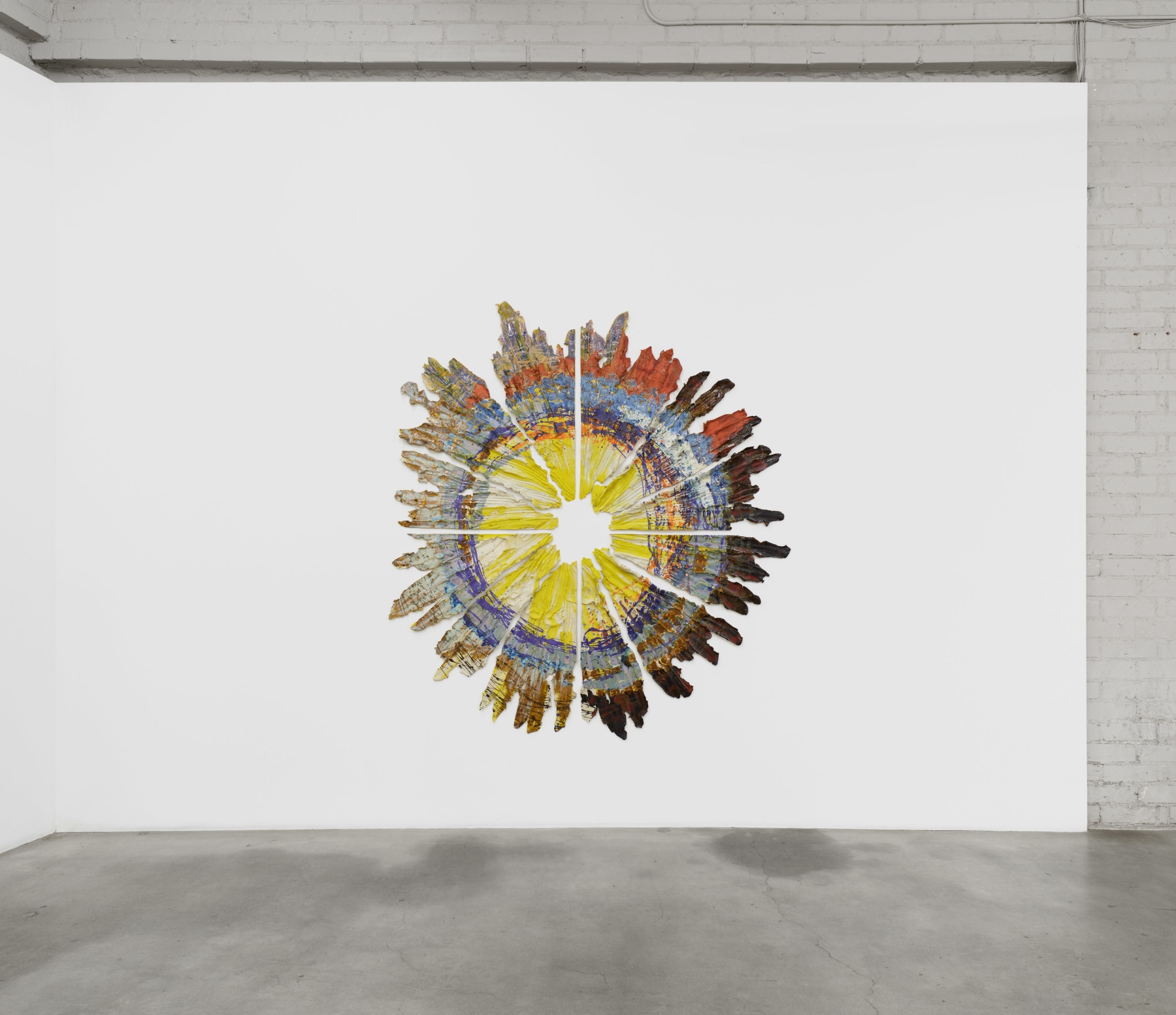 Brie Ruais, Closing in on Opening Up, Nevada Site 6, 127lbs, 2020, installation view in Spiraling Open and Closed Like an Aperture, 2020