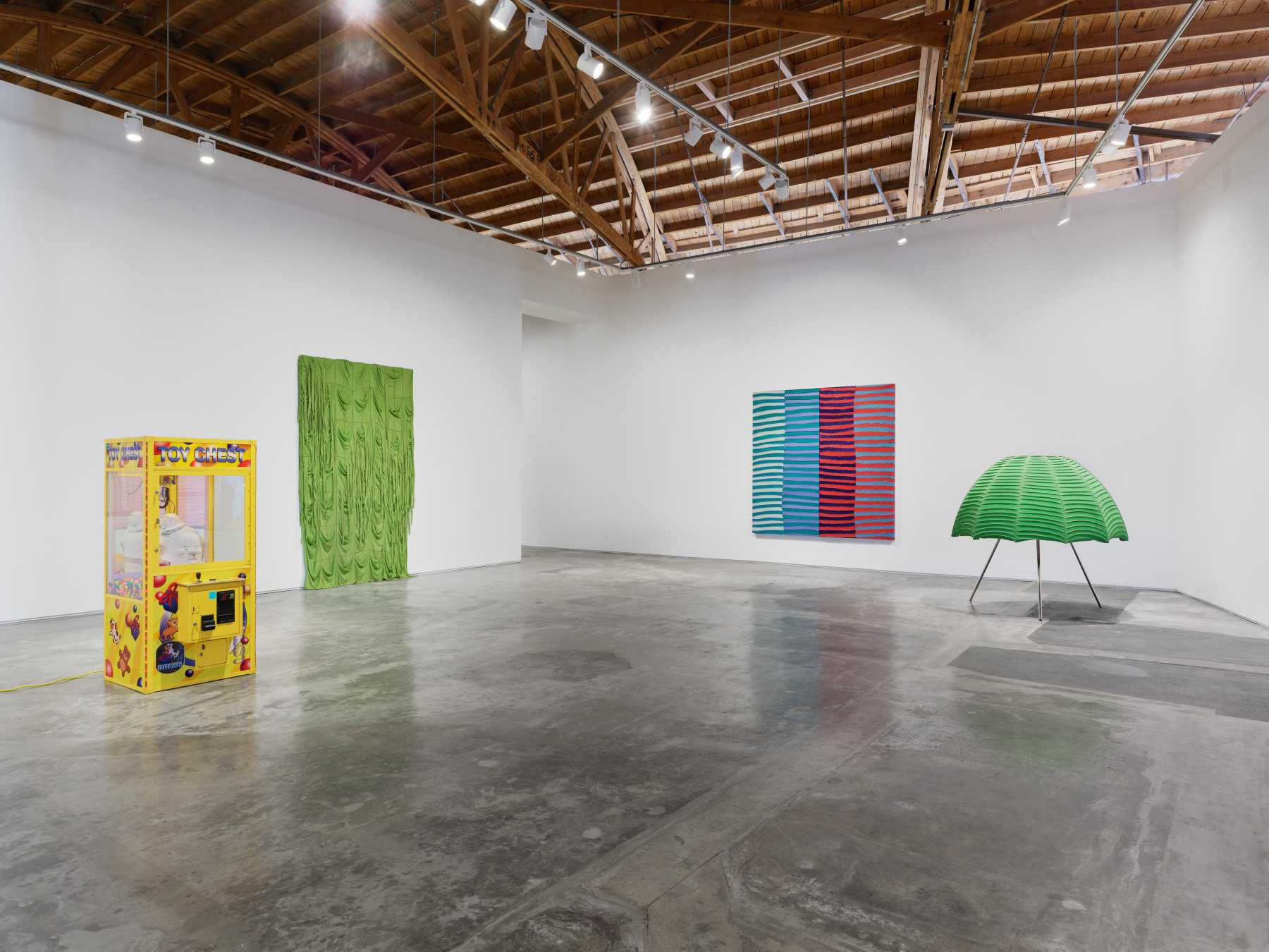 Installation view of Anthony Olubunmi Akinbola's exhibition "Sweet Tooth" at Night Gallery 2023