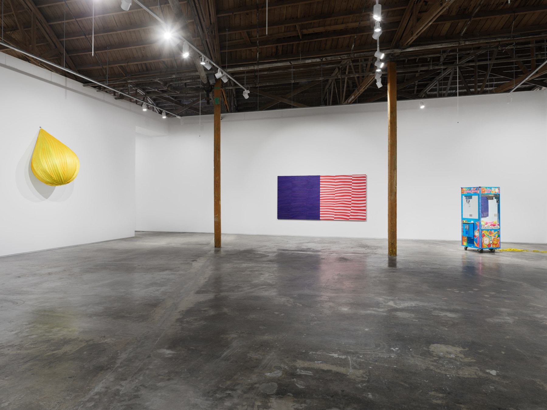 Installation view of Anthony Olubunmi Akinbola's exhibition "Sweet Tooth" at Night Gallery 2023