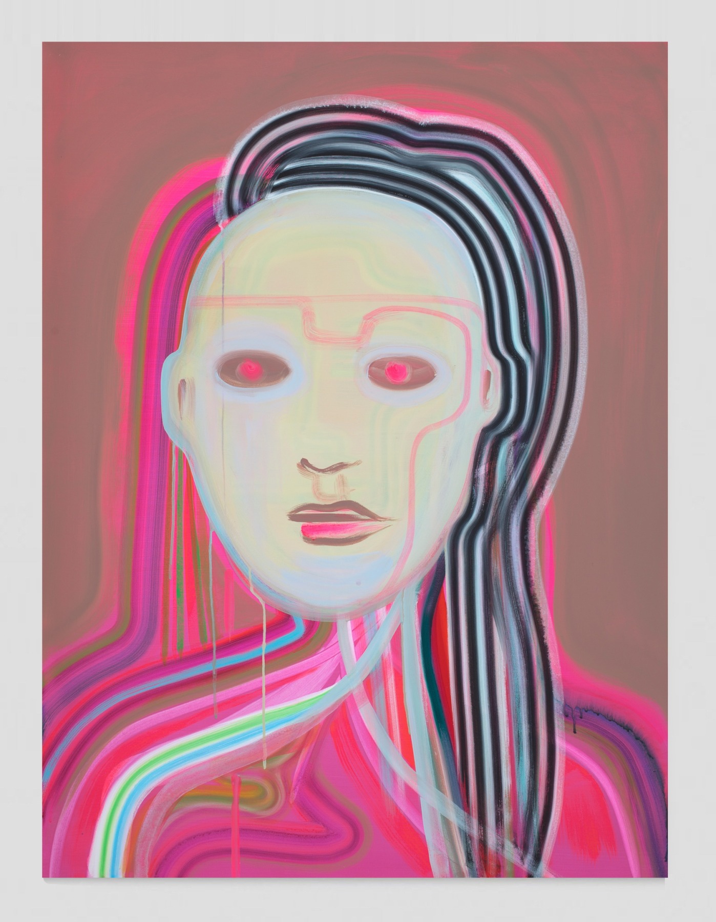 Wanda Koop, Heartbeat Bot (Luminous Red Eyes), Artwork