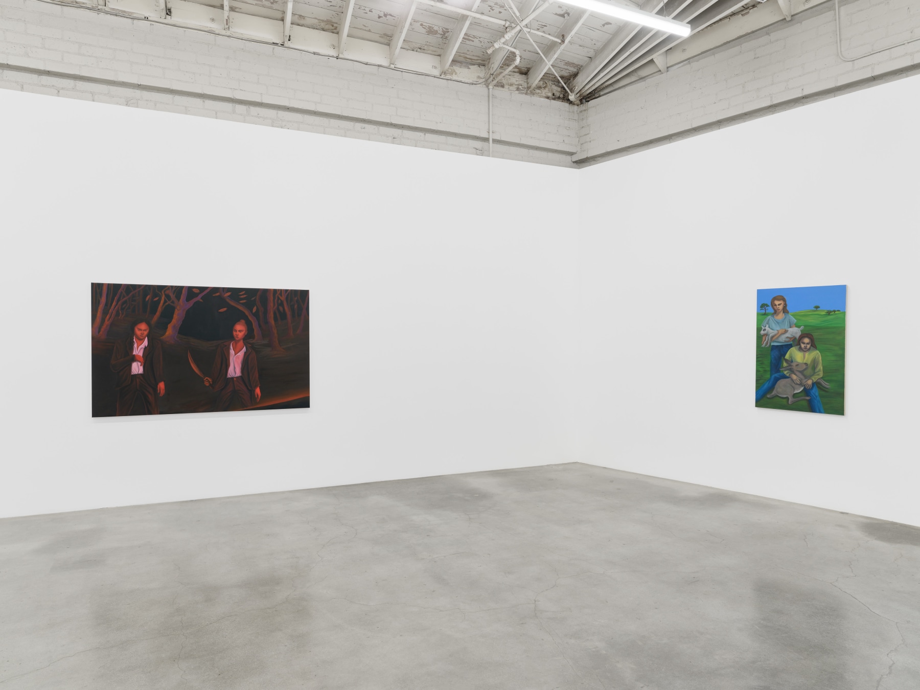 Installation view of Bambou Gili's "Goodbye Earl" at Night Gallery 2023