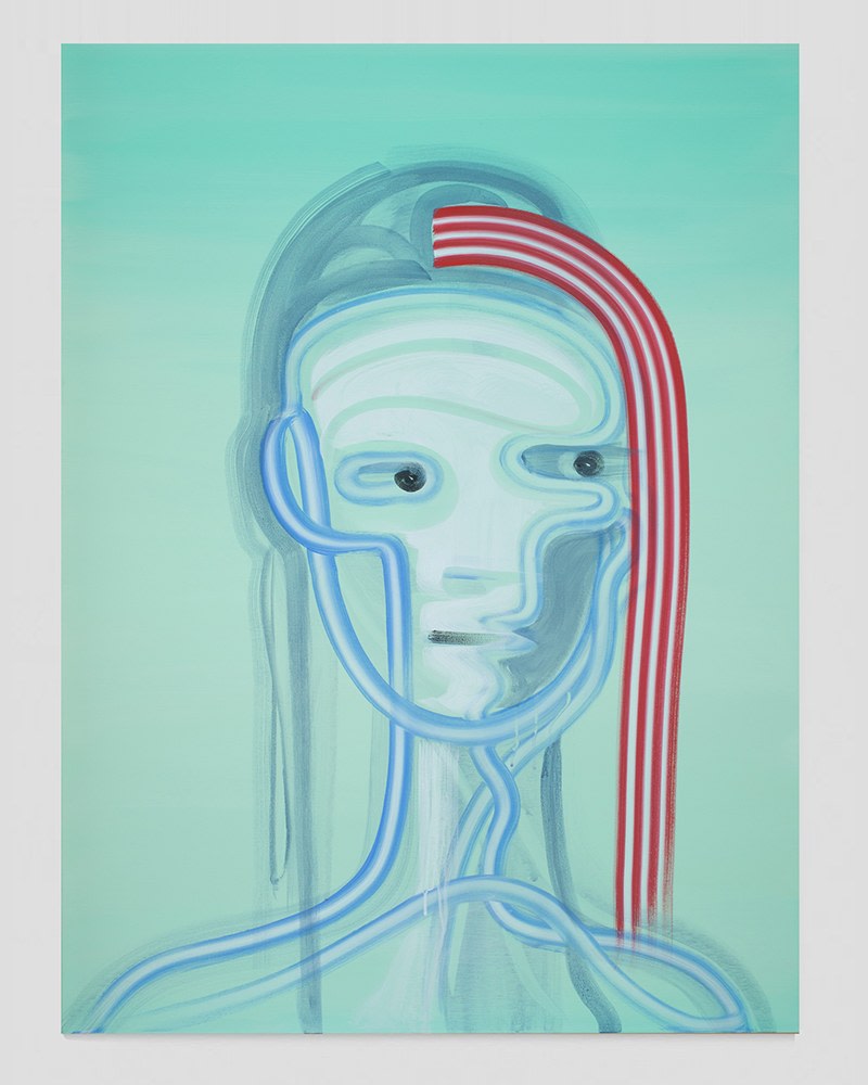 Wanda Koop, Heartbeat Bot (Marine Green), Artwork