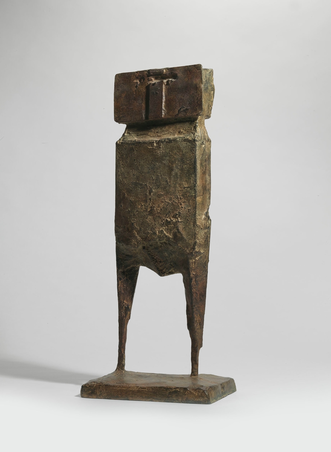 Lynn Chadwick, Aga Cant - Old Watcher, 1959, Bronze ,58 by 24 by 16.5 cm (23 by 9 &frac12; by 6 &frac12; in.)