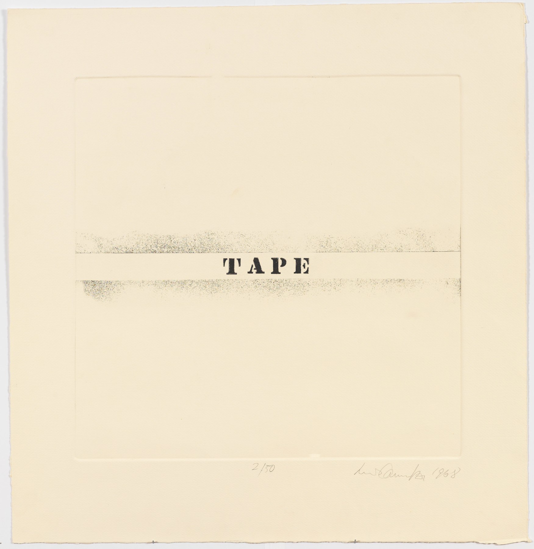 Luis Camnitzer, Tape, 1968