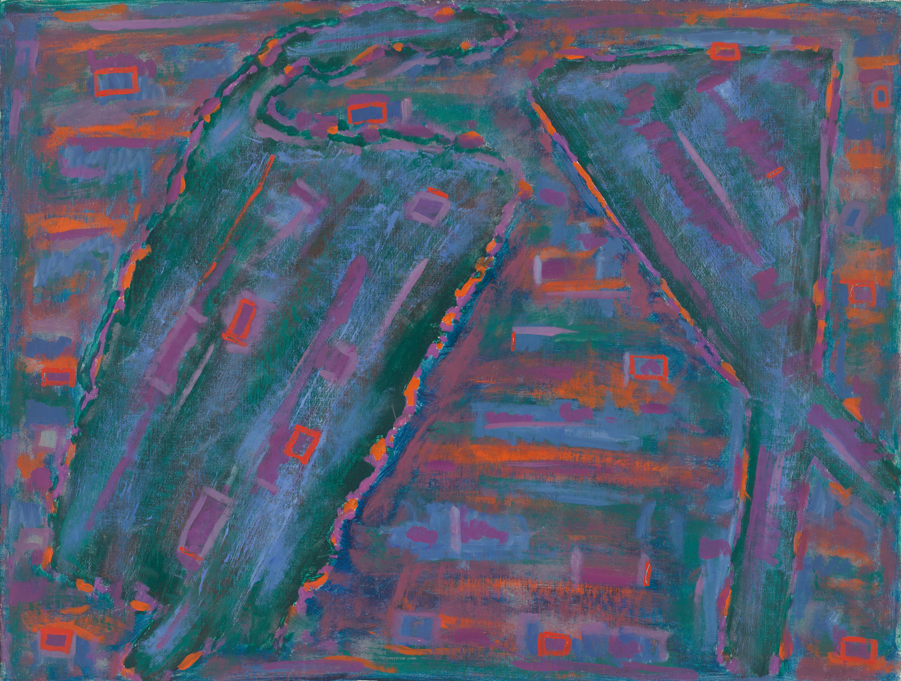 Betty Parsons, Blue Field, 1957