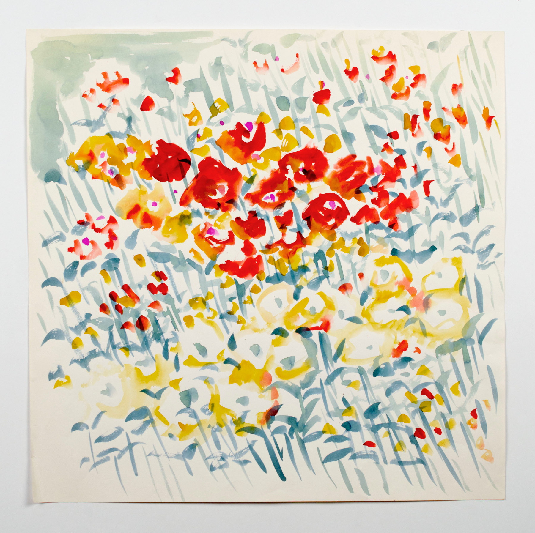 Untitled, from the Florals series, n.d., Watercolor on paper